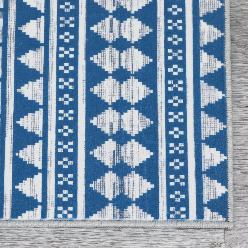 Machine Washable Area Rugs for Living Room Non-Slip Rug Durable Floor Carpet Easy-Cleaning Rug, Runner 2' x 6'