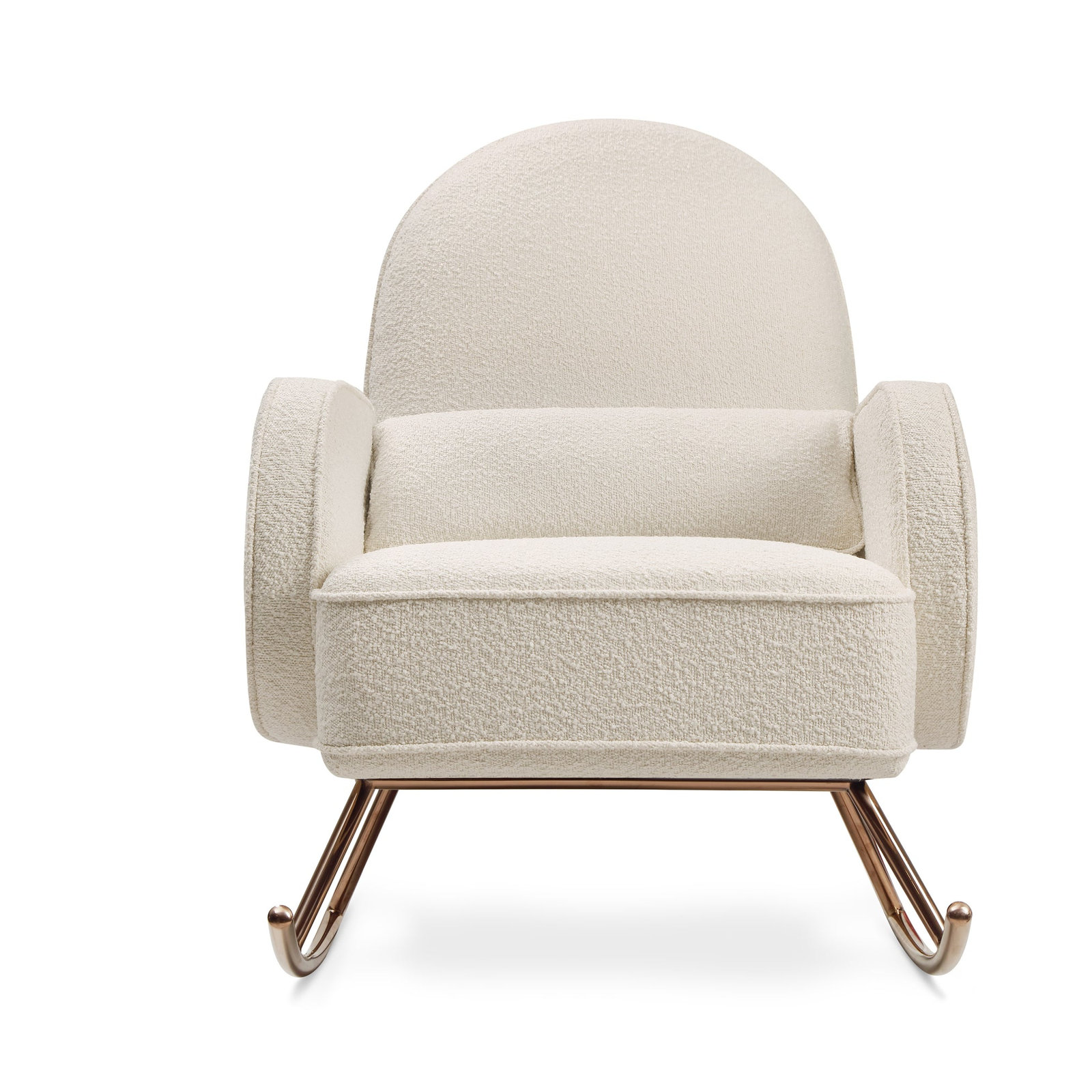 Compass Rocking Chair, Ivory Boucle