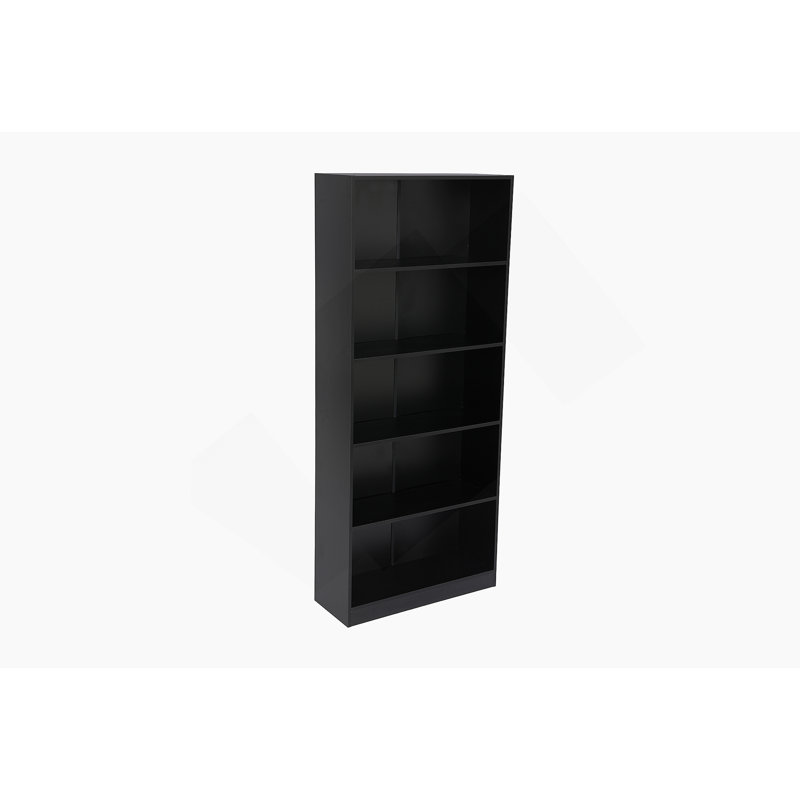 5-Tier Bookshelves Storage Cabinet, Spacious And Stable For Multi-Room Use, Ideal For Organizing And Displaying Items, Black