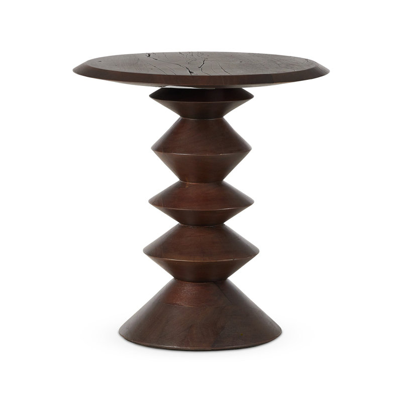 Stacked End Table-Reclaimed Russet