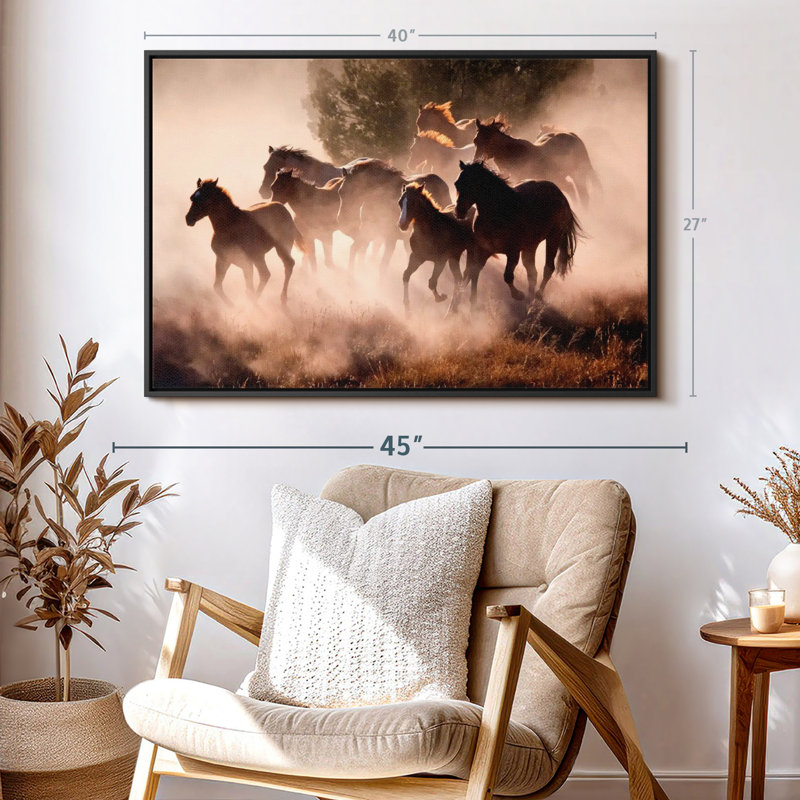 Animal «Dusty Horses», H 40 po x l 27 po