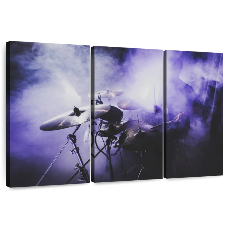 Abarca Smoky Drums, 20" H x 33" W