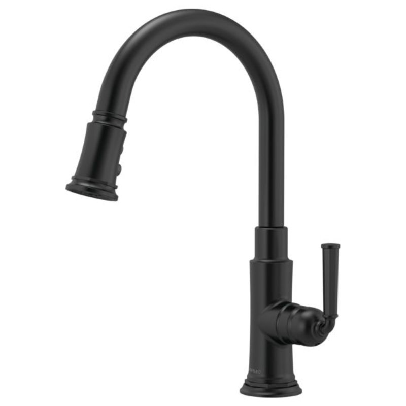 Rook® Pull-Down Single Handle Kitchen Faucet, Matte Black