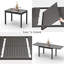 Grande table de salle à manger extensible pour patio