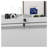 2-Drawer Lateral Metal File Cabinet with Lock, White Steel Office Filing Unit