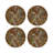 Pheasant Feathers Brown Rectangle Tabletop Set-137529897