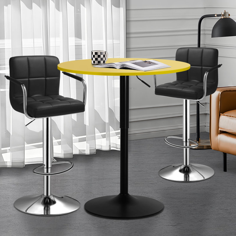 Ensemble de salle à manger Westmoor, Noir, L 31,5 po x l 31,5 po, Jaune