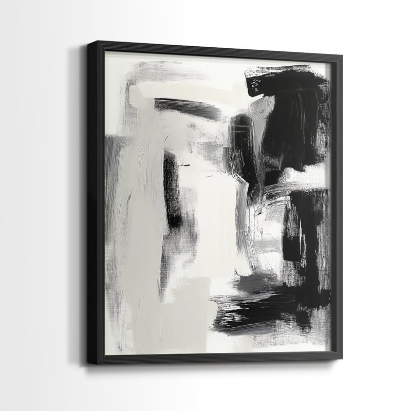 "ABSTRACT Series DCCLxxi" par J Paul, H 29 po x l 23 po, Noir, noir, noir, noir
