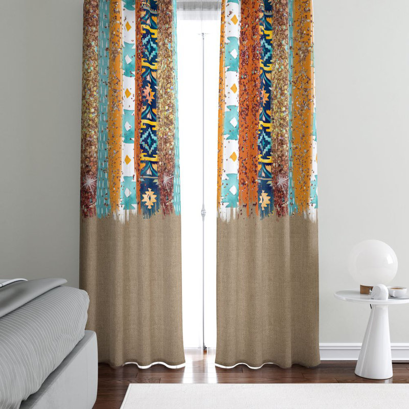 Panneaux de rideaux simples semi-transparents Westeng, L 20 po x L 82 po