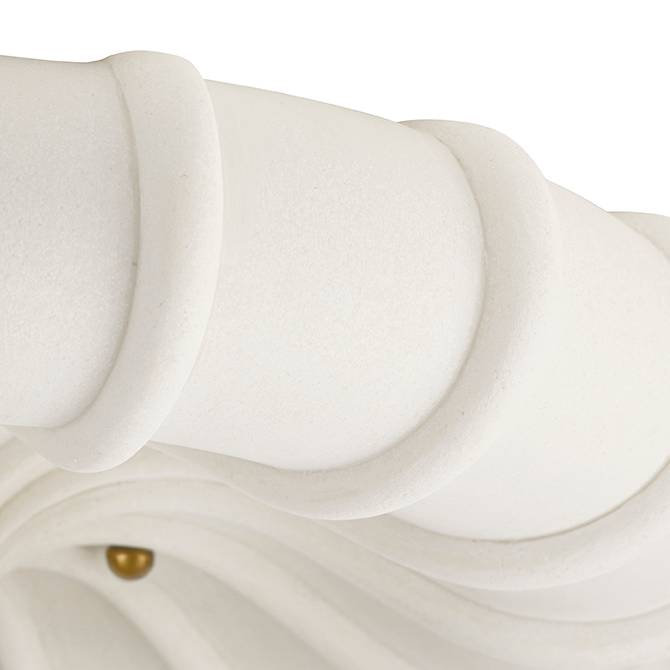 Camella Small Flush Mount, Antique Brass