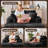 Oversized Chaise Lounge Chair Indoor, Compression，53 Inch Upholstered Sofa Bed with Throw Pillows and Armrests,Cup Holder, Comfy Corduroy Sleeper Couch for Living Room, Bedroom, Office,No Assembly Required，Black-82153966