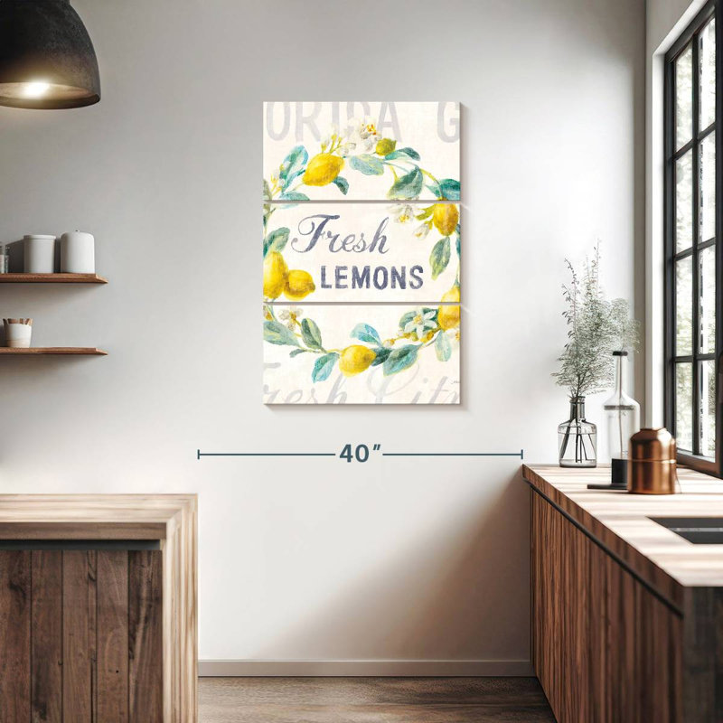 Kema Floursack Lemon Bright Wall Sign, 38'' H x 24'' W