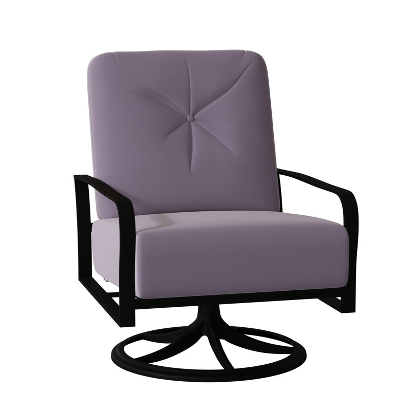 Fremont Outdoor Rocker Chair, Textured Black, Denver Scarlett Sunbrella®