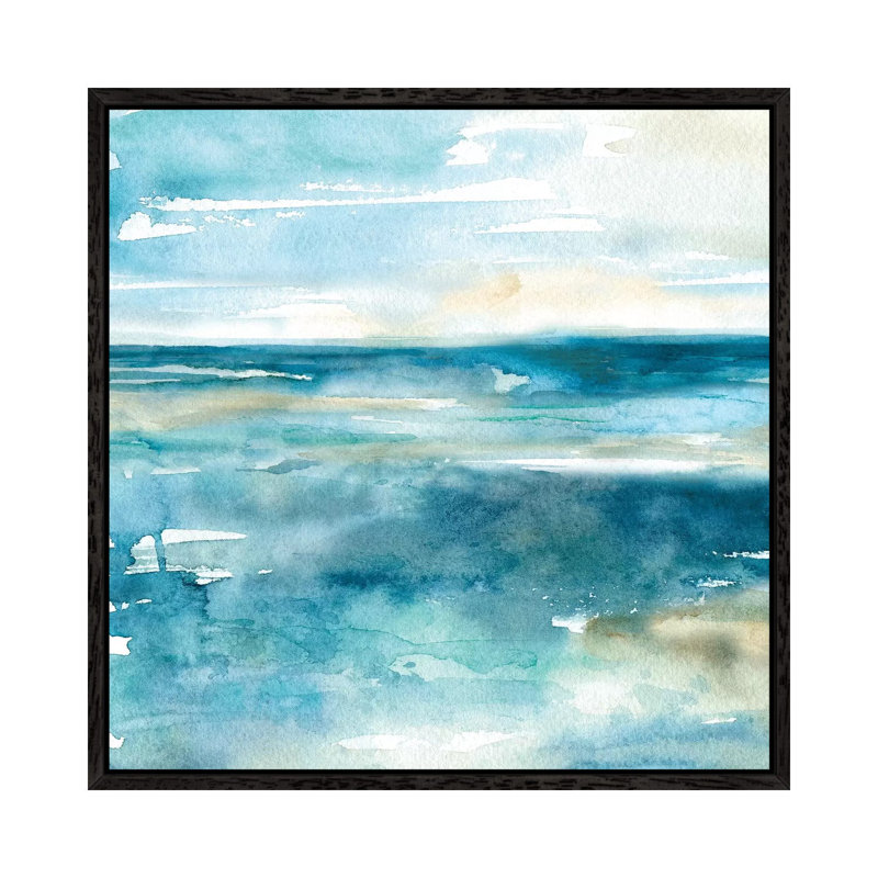 Wash Over Me II by Carol Robinson - Print on Canvas, Black Framed, 45.72 cm H x 45.72 cm W
