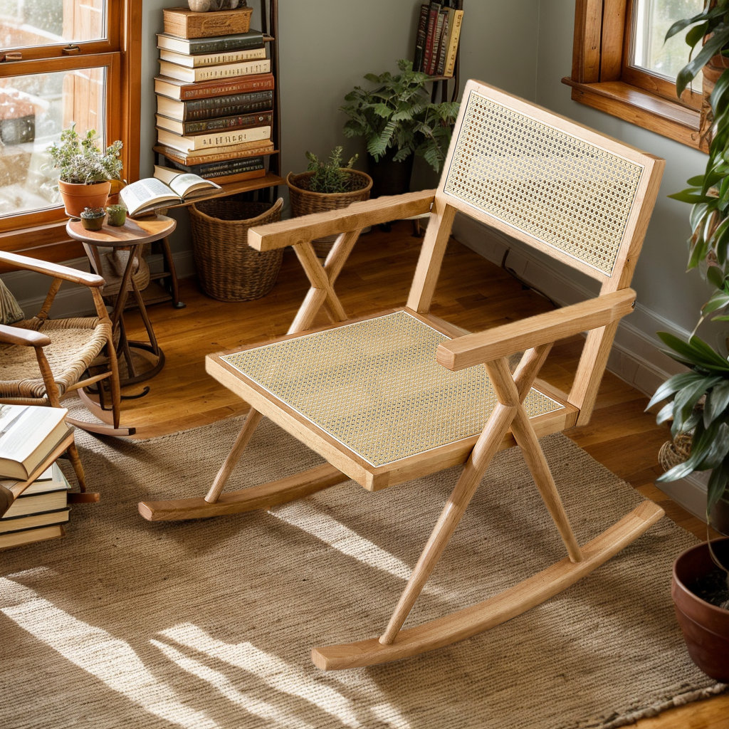 Bay Isle Home™ Aubreyona Solid Wood Rocking Chair - Wayfair Canada