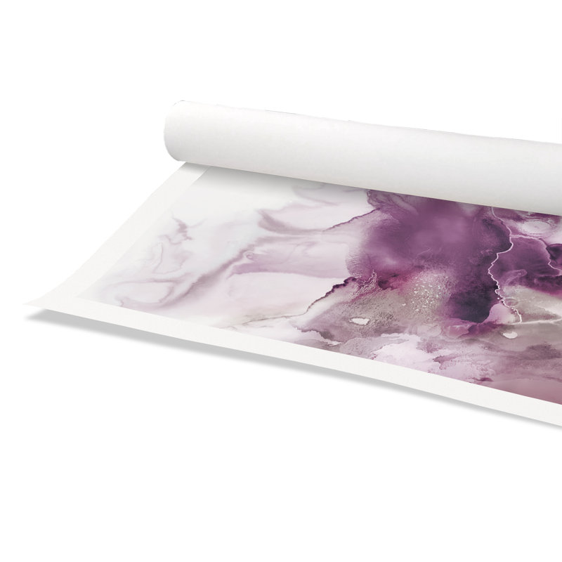 Swerve lavande - peinture sans cadre, H 10 po x l 10 po x P 0,1 po