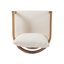 Ensemble de conversation 3 pièces en bois d'acacia avec coussins hydrofuges Lorene