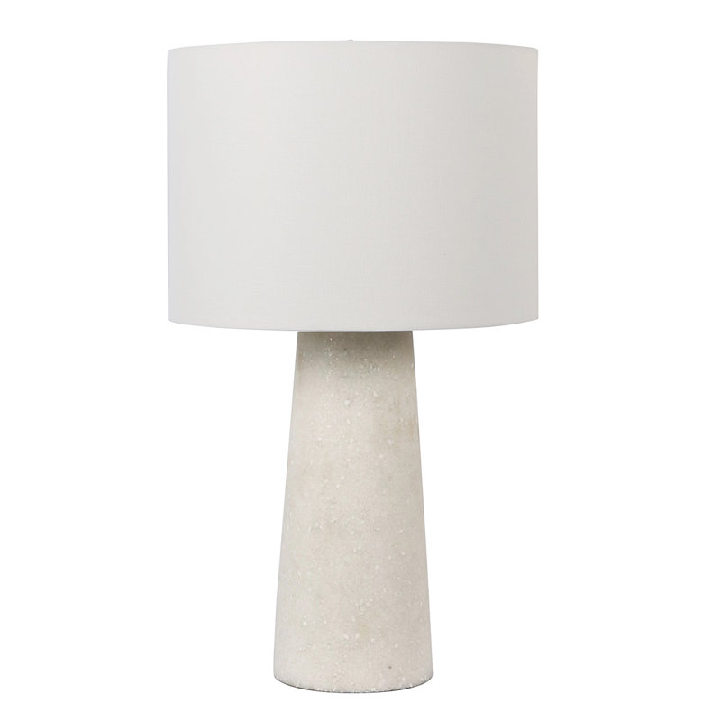 Lampe de table en pierre Gemia, H 24 po x l 14 po x P 14 po