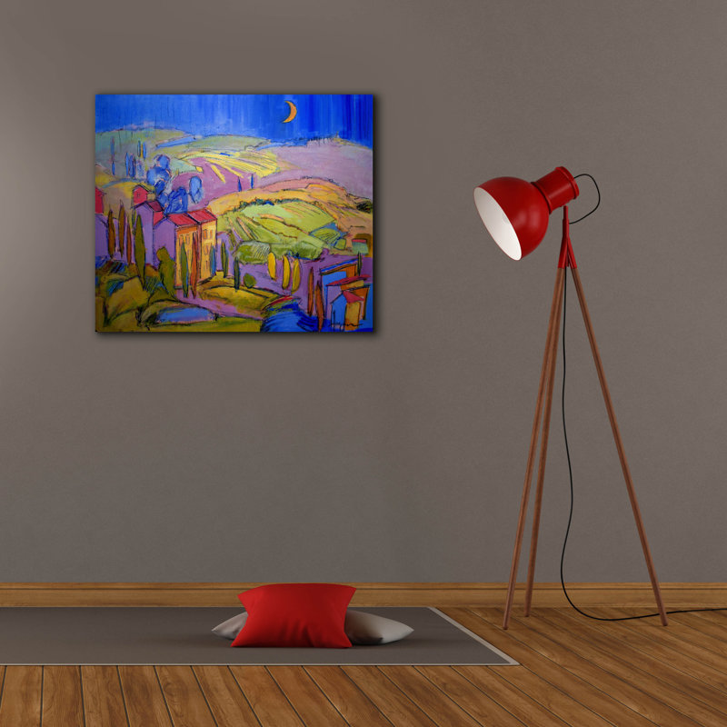  «Cascading Dream 1» par Dorothy Fagan, art mural sur toile, H 26 po x l 30 po