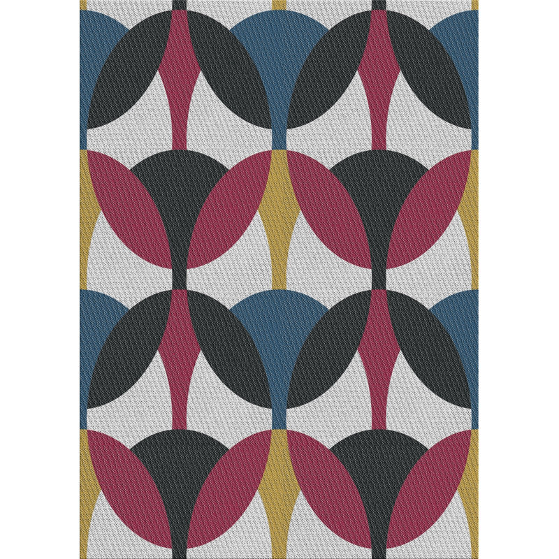 Geometric Indoor Rug, Rectangle 8' x 12'