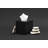 Matte Black Collection Square Tissue Box Cover