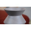 Vase de table intérieur / extérieur en métal gris clair de 7,87 po Essays