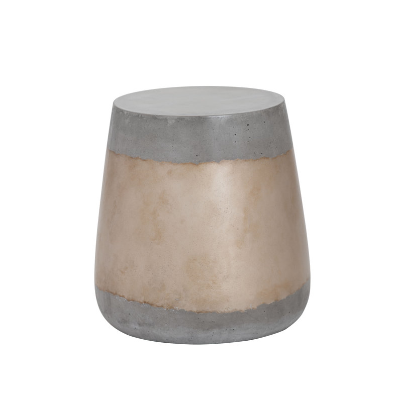 Millwright End Table, Gold