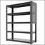 Étagère de rangement robuste à 5 niveaux avec panneau perforé 78 po H 78 po, étagère industrielle en métal pour garages, entrepôts, bureaux, cuisines, chambres à coucher - P 18 po x l 47,2 po x H 78 po-61086241