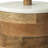 Brown Wooden Round Storage Box With White Lid 8 Inch Minimal Rustic Design