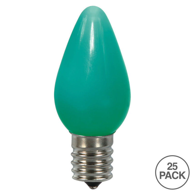 Ampoules de rechange Vickerman C7 à DEL en céramique, paquet de 25, Vert, 0.09