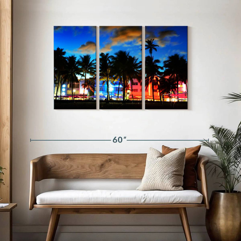 Sebbie Ocean Drive Florida, 28" H x 45" W