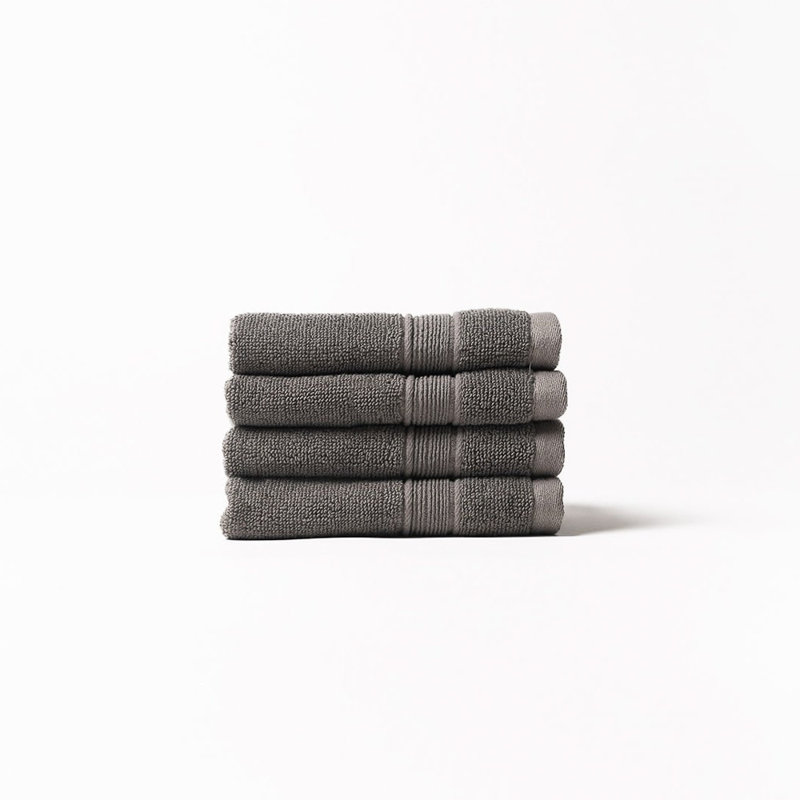 Luxe Washcloths, Dark Gray