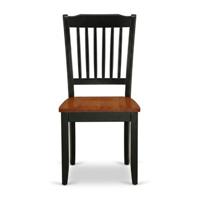 Black Cherry Asian Rubber Wood Rectangular 5 Piece Dinette Set Drop Leaf Slatted Back