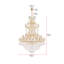 Lustre étagé de style bougie à 85 lumières Stockard-23156112