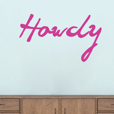 Décalcomanie murale howdy