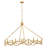 Elegant 49 in. 8-Light Scrollwork Linear Chandelier