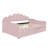 Full Size Upholstery Daybed Frame with Shall Shaped Backrest and Trundle-1242220092