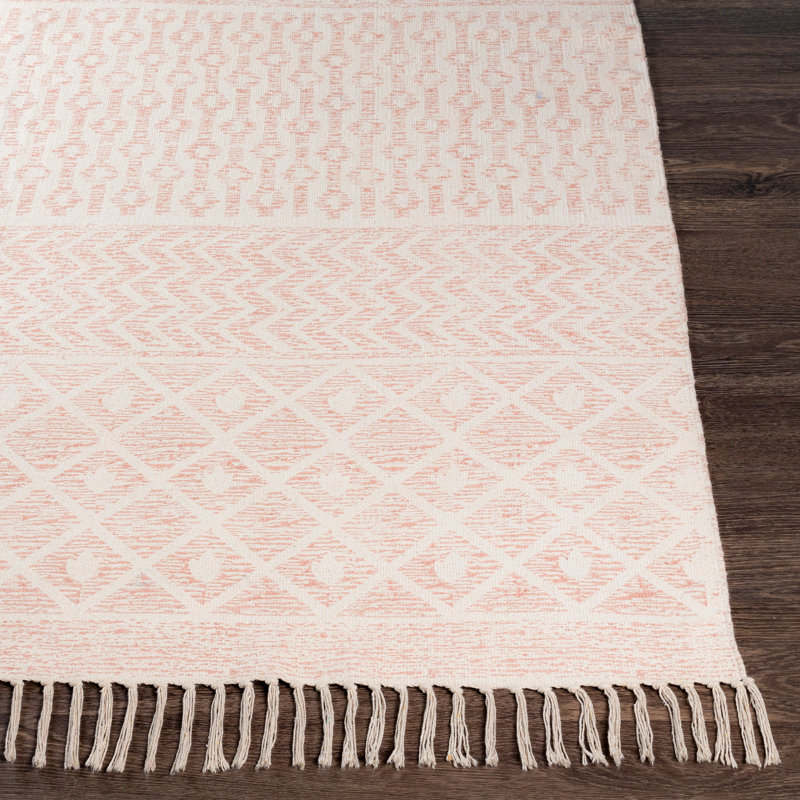Higden Cotton Geometric Indoor Rug, Rectangle 3' x 5'