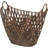 Plastic Rattan Geometric Storage Basket