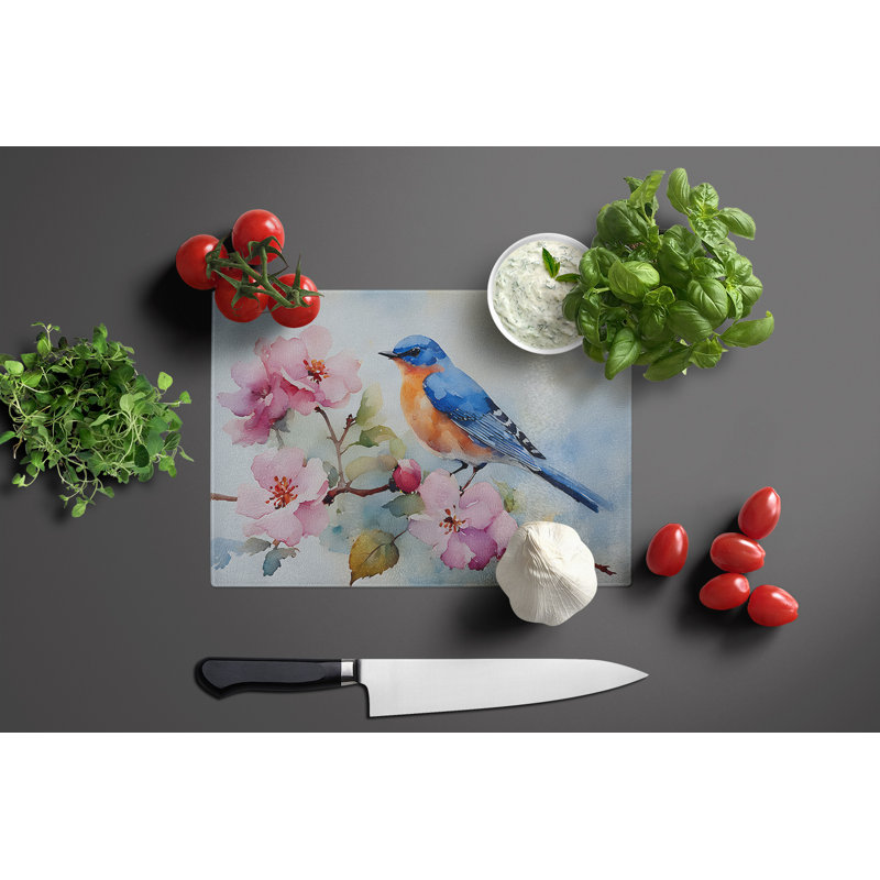 Bluebird Glass Cutting Board