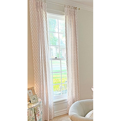 Arboreta Drapes Linen Blackout Curtain Single Panel