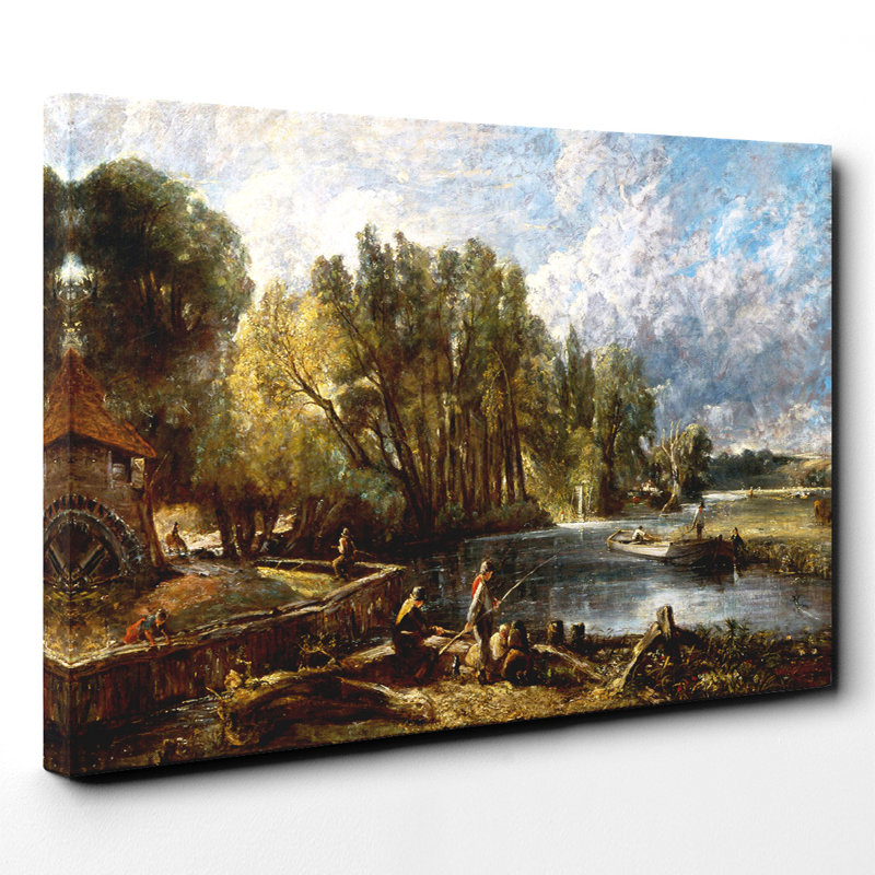 Stratford Mill by John Constable - Wrapped Canvas Painting, 50cm H x 76cm W