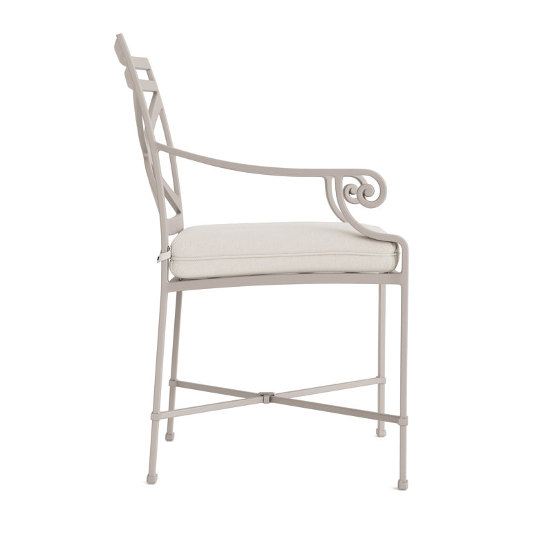 Venetian Outdoor Lounge Chair, Fusion Natural, Dove Smooth