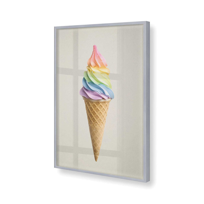 Taste of Rainbow, H 25,25 po x l 19,25 po, Cadre photo simple chrome poli