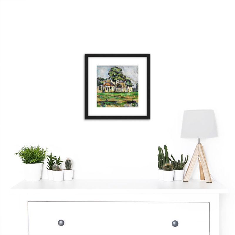 Paul Cezanne Banks Of The Marne - Single Picture Frame Painting
