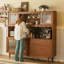 Buffet en bois de noyer massif-1290567001
