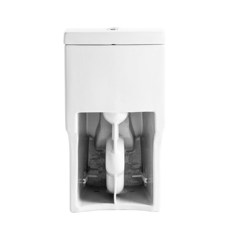 Toilette économiseur d'eau, 1,28, blanc brillant 003, siège confortable, économie à fermeture en douceur, enchanteur