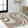 Albarado Abstract Swirl Red/Beige/Blue Rug