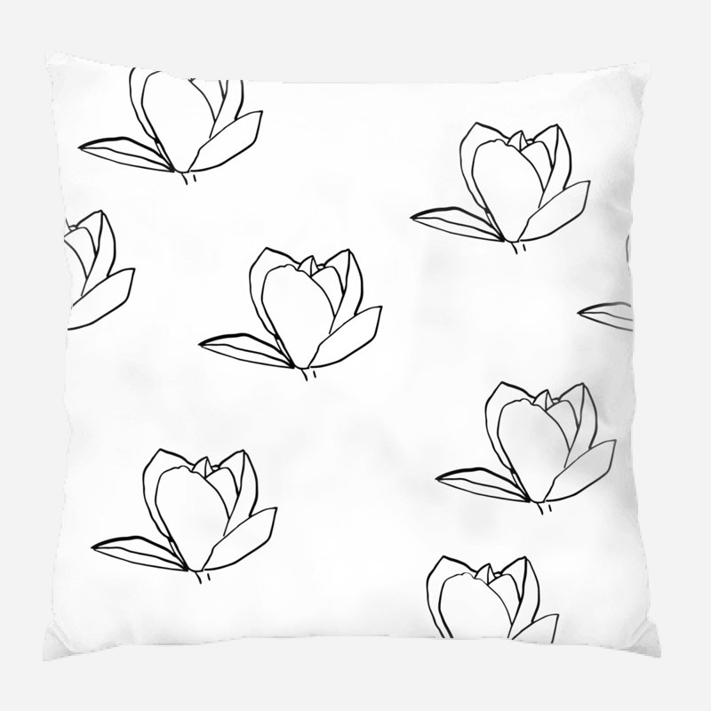 Coussin magnolia, Intérieur, Blanc