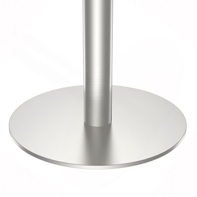 31.5" Modern Tulip Dining Table, Sintered Stone Tabletop with Luxury Faux Marble Print, Stainless Steel Bracket Base, Scratch & Wear Resistant, Waterproof Surface, Ideal for Indoor & Outdoor Use